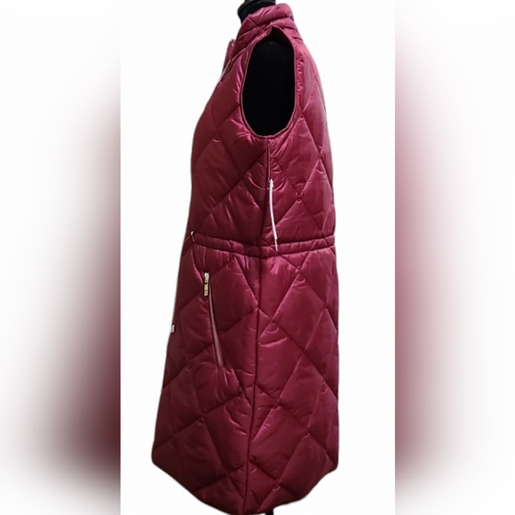 NWT Liz Claiborne size S burgundy vest - Picture 12 of 12